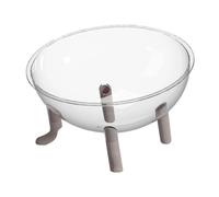 Fzaqwen Space Capsule Cat Bed Acrylic Dome Center Modern Panoramic Sleeping Curved Shape for Cats Kittens Suitable for Indoor Small Pets, Gray