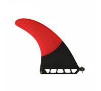 Fzaqwen Surfboard Fin Single Longboard Replacement With Balanced Foil And Reinforced Base For Predictable Hold And Straight Suitable for river fitness paddles , Red , 9 Inch