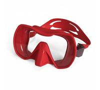 Fzaqwen Swimming Goggles Snorkel Facepiece Diving Panoramic Lens Silicone Skirt Lens Comfortable Seal Breathable Fit suitable for marine life viewing pool exercise beach walks , Dark Red