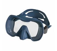 Fzaqwen Swimming Goggles Snorkel Facepiece Diving Panoramic Lens Silicone Skirt Lens Comfortable Seal Breathable Fit suitable for marine life viewing pool exercise beach walks , Navy Blue