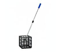 Fzaqwen Table Tennis Ball Collection Device Picker Collector Pong With Extendable Pole And Large Capacity Basket Stainless Steel And Nylon Materials, Square