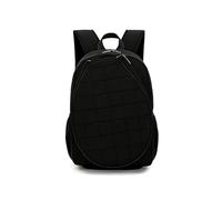 Fzaqwen Tennis Shoulder Pack Backpack Bag with Racket Compartment Shoe Resistant Nylon Quilted Style Suitable for Court Practice Daily Commute Teen and Adult use, Black