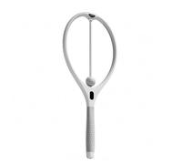 Fzaqwen Tennis Training Device Solo Practice Swing Racket With Guide Rod Ball Aluminum Construction Textured Handle For Rhythm Training Suitable for home, Gray