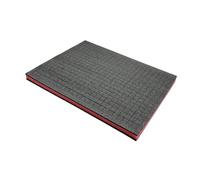 Fzaqwen Toolboxes Foam Sponge Sheet Pluck Cushion Drawer Liner Pad Shock Absorption Suitable for Camera Storage Tool Organization, As Described, black red black 5CM