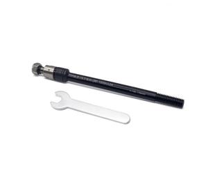 Fzaqwen Trailer Axle Adapter Thru Axle Converter Coupler Rod With Wrench Stainless Steel Lightweight Replacement Axle For Two Wheeler suitable for home installation garage setup