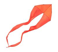 Fzaqwen Wave Kite Shaped Single Line Triangle Flying Toy Tear Resistant Polyester Long Tail Portable Lightweight Suitable for adults children, Orange