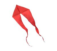 Fzaqwen Wave Kite Shaped Single Line Triangle Flying Toy Tear Resistant Polyester Long Tail Portable Lightweight Suitable for adults children, Red
