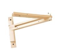 Fzaqwen Wooden Wall Mount, Easy to Install, Professional and Practical Style, Rustic Style with Folding Arm, Ideal for The Living Room Or Bedroom, Style A