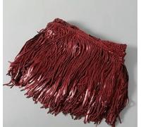 FZBANG 1-5 Yard 17cm Glitter Laser Sequin Fringe Tassel Lace Trimming Latin Dance Wedding Dresses Clothes DIY Crafts Trim