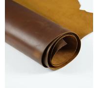 FZBANG 1.8-2mm Genuine Leather Sheets Crazy Horse Cowhide Material Square Tooling Leather Pieces for Craft Sewing