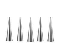 FZBANG 5/10Pcs Cream Horn Molds Stainless Steel Cone Tubular Shaped Mold Baking Cones Horn Pastry Roll Kitchen Cookie Dessert Tool