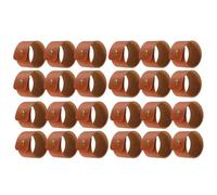 FZBANG 6/12/24PCS Napkin Rings Vintage Wedding Banquet Party Leather Napkin Ring