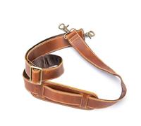 FZBANG Crazy Horse Leather Vintage Shoulder Straps Adjustable Men's Satchel Straps Metal Man Women's Satchel Straps