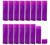 FZBNSRKO 5ml 25Pcs Empty Oval Deodorant Lip balm Tubes Containers Twist-up Refillable Containers for Lipstick,Chapstick,Homemade Lip balm,DIY Deodorants(Purple)