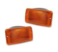 FZCSIMR For Jeep For Wrangler TJ 1997-2006 Car Front Bumper Light Cover Car Headlight Lens Cover(Front Bumper Light 2)