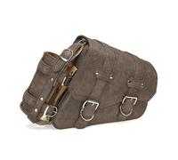 FZCSIMR for Most Motorcycle Side SaddleBag Luggage and Bottle Holder Universal Motorcycle Luggage(Right-Brown)