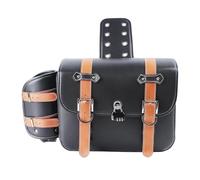 FZCSIMR Motorcycle Universal SaddleBag Large Capacity Side Bags Storage Tool for Y&amaha Motorcycle Luggage(Brown)