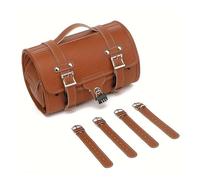 FZCSIMR Windscreen Nuts for Motorcycle Side Waterproof Luggage Outdoor Casual Large Capacity Tote Bag Universal Retro Rear Seat Motorcycle Screw Kit(Brown)