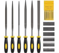 FZENeast 6 PCS Needle File Set, Small Needle File Set Metal Wood Rasps Files Tool