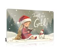 FZFN Backyard Bar Decor Christmas Magic: A Girl'S Winter Adventure Tin Sign Metal Sign Funny Bar Metal Tin Sign(30X40CM)