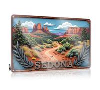 FZFN Backyard Bar Decor Sedona: A Journey Through Nature'S Canvas Tin Sign Metal Sign Funny Bar Metal Tin Sign(30X40CM)
