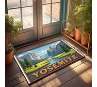 FZFN Bar Decor For Home Yosemite Valley: Nature'S Grandeur Unveiled Doormat Outside Decor Large Welcome Mats Outdoor(40X60CM)