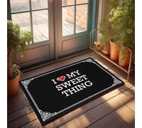 FZFN Bathmat Chenille Kitchen Stuff Water Resistant - I Love My Sweet Thing Waterproof Kitchen Durable Non Skid For Interesting(50X80CM)