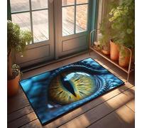 FZFN Bathroom Mats A Close-up Of A Dragon's Eye With Intricate Scales, Welcome Door Boho Area Machine Washable Area Floor Carpet(40X60CM)
