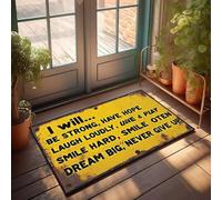 FZFN Bathroom Runners Boho Area I Will Be Strong, Have Hope. | Ultra Bath Memory Foam Farm Bath Carpet Ideal For Teacher Home Decor(40X60CM)
