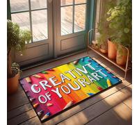 FZFN Bathroom Runners Fatigue Express Your Unique Creativity - Square Area Plush Welcome Classroom Rug, Suitable For Free Indoor Home Decor(40X60CM)