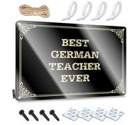 FZFN Best German Teacher Ever Retro Wall Art Cool Bathroom Stuff Decorative | Old-fashioned Fun Hanging Art For Farm Living Room(20X30CM)