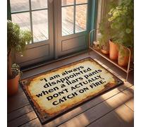 FZFN Carpet Hand Woven I Am Always Disappointed When A Liar's Pants Don't Actually Catch On Fire. | Fall Front Door Bathroom Memory Foam Humor Mat(65X90CM)