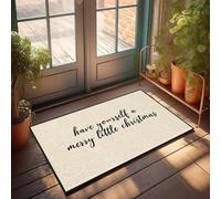 FZFN Carpet Have Yourself A Merry Little Christmas, Door Hello Fun Door Washable Bath Floor Mat For Colorful Living Room Bedroom(40X60CM)