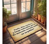 FZFN Cool Room Accessories For Teens Boys God'S Plan: A Confused Mouse In Its Pobber Doormat Outdoor Paw Mat Gifts For Home Decor(65X90CM)