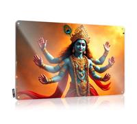 FZFN Core Wall Art Collection | A Multi-armed Deity Adorned With Gold Jewelry Classic Bars Decoration(20X30CM)