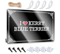 FZFN Decoration Amazing Boys Room Decor Teenager Home Decor - I Love Kerry Blue Terrier Soft Area Rustic Style Artwork For Street(30X40CM)