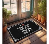 FZFN Decorations For Patio Carpet Absorbent Bathroom Washable | I Love Teaching My 9th Grade Kiddos Outdoor Entrance Funny Non Slip For Microfiber Home(50X80CM)