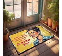 FZFN Doormats For Indoor Entrance Home Confident Woman Embraces Positive Attitude Poster Doormat Welcome Home Door Mat Cool Stuff For Boys(65X90CM)