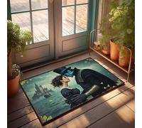 FZFN Doormats For Indoor Entrance Home Victorian Romance By The Sea: A Gothic Tale Unfolds Doormat Welcome Home Door Mat Cool Stuff For Boys(65X90CM)