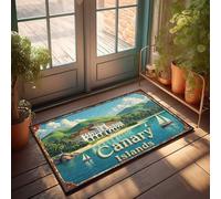 FZFN Dorm Sweet Dorm Door Mat Canary Islands: A Tropical Paradise By The Sea Doormat Teen Room Decor Welcome Mat For Classroom(40X60CM)