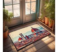 FZFN Dorm Sweet Dorm Door Mat Florence'S Historic Landmarks: A Timeless Cityscape Doormat Teen Room Decor Welcome Mat For Classroom(40X60CM)