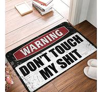 FZFN Fall Mats Outdoor Warning Don'T Touch My Shit Rug Spring Door Mats For Outside Entry Stuff For Your(50X80CM)