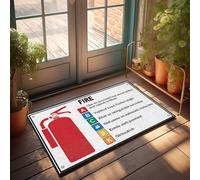 FZFN Fire Extinguisher Usage Guide: A Comprehensive Overview Doormats Coffee Bar Decor Stain Resistant | Throw Non Slip Bathroom Easy Clean For Absorbing High Traffic(40X60CM)