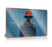 FZFN Funny Metal Bar Signs Midnight Mystery: A Red Hat Story Tin Sign Cool Signs For Bedroom Sarcastic Signs(30X40CM)