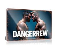 FZFN Funny Signs For Office Dangerous Rivalry: The Ultimate Face-Off Tin Sign Tin Signs Beer Signs Metal Vintage(20X30CM)