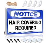 FZFN Funny Wall Signs Fun Waterproof Artwork, Retro Retro Print For Cafe Pub Garage Bar | Outside Fall Decor Pre-drilled Custom Notice Hair Covering Required(30X40CM)