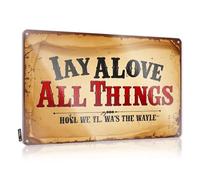FZFN Funny Wall Signs Preppy Room Stuff Home Decor - I Ay A Love All Things Sweet Rustic Style Artwork For Longhorn(30X40CM)