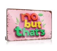 FZFN Gifts Wall Signs Decor | Colorful 3d Text With Nature Elements On Pink Background Old Tavern Decoration(20X30CM)