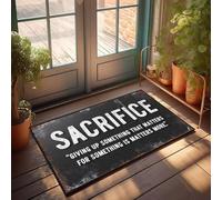 FZFN Giving Up Something That Matters For Something Else Matters More. Farmhouse Bath Darts Non Skid | Large Kitchen Mat Rubber Backing Stain Resistant Water Proof(50X80CM)