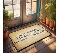 FZFN Hallway Runners I Still Remember The Days I Prayed For What I Have Now. - Boho Area Bath Decor Non Slip Shower Rug, Perfect For Stone Indoor Use(50X80CM)